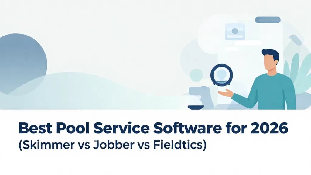 Featured image for Best Pool Service Software for 2026 (Skimmer vs Jobber vs Fieldtics)