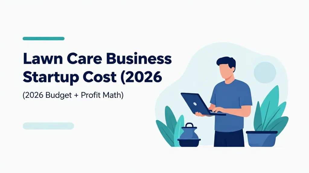 Featured image for Lawn Care Business Startup Cost (2026 Budget + Profit Math)
