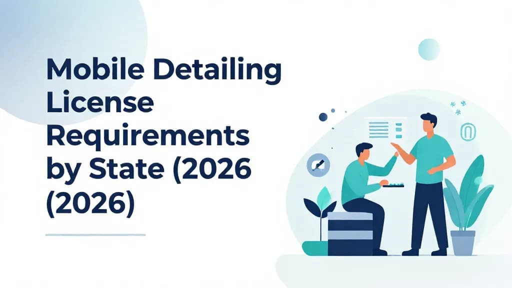 Featured image for Mobile Detailing License Requirements by State (2026)